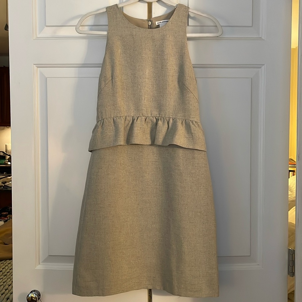 Club Monaco Linen Peplum Dress